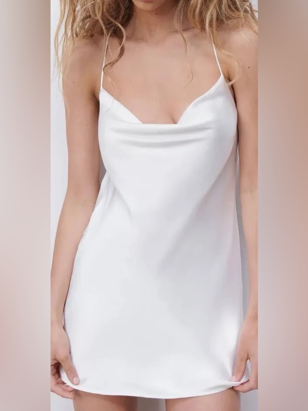 Zara satin dress small